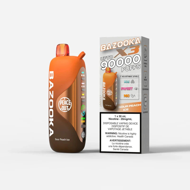 Bazooka 90k 30ml Sour Peach Ice