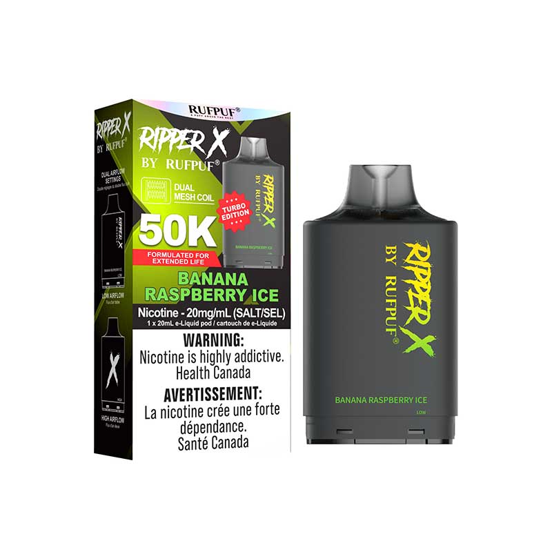 Rufpuf Ripper X PODS Banana Raspberry POD Systems, Pre-Filled Pods