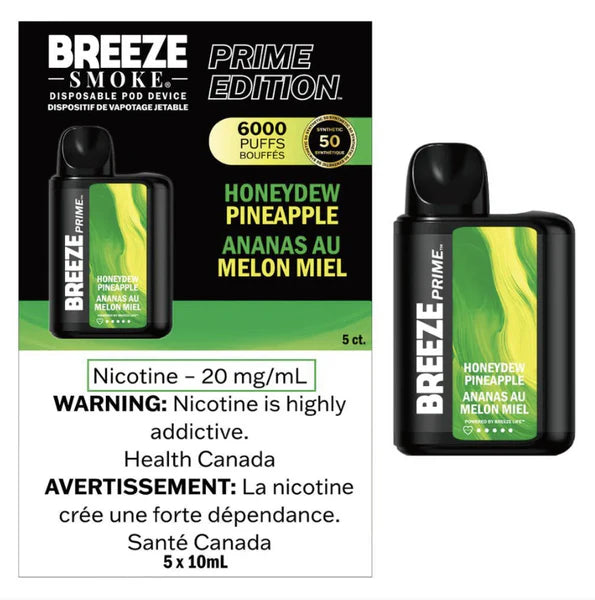 Breeze Prime S50 6K Disposable Honeydew Pineapple
