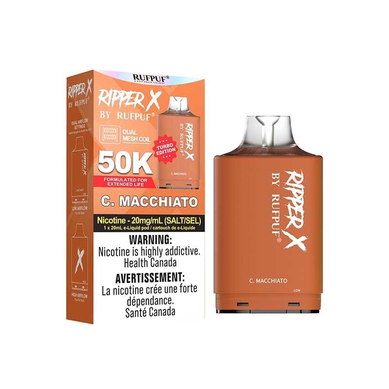 Rufpuf Ripper X PODS C. Macchiato POD Systems, Pre-Filled Pods