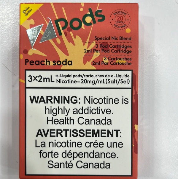 Zpods Peach Soda Pre-Filled Pods