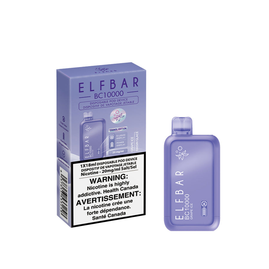 Elfbar BC10k Grape Ice Disposables