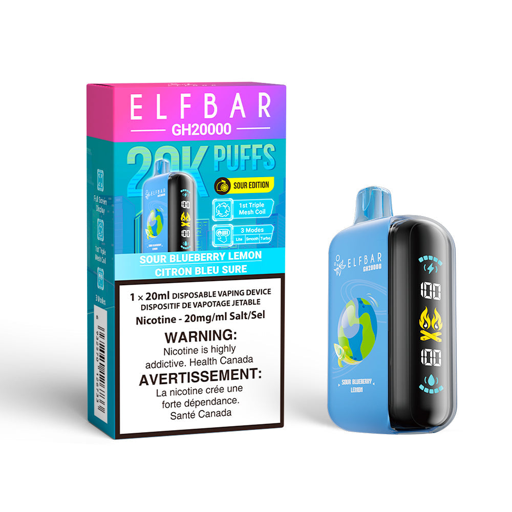 Elfbar GH20k Sour Blueberry Lemon Disposables