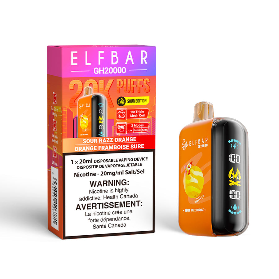 Elfbar GH20k Sour Razz Orange Disposables