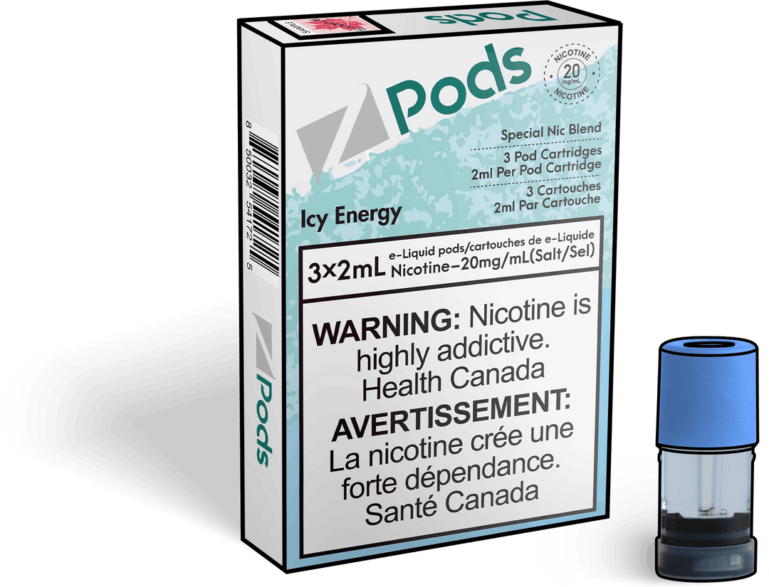 Zpods Icy Energy Pre-Filled Pods