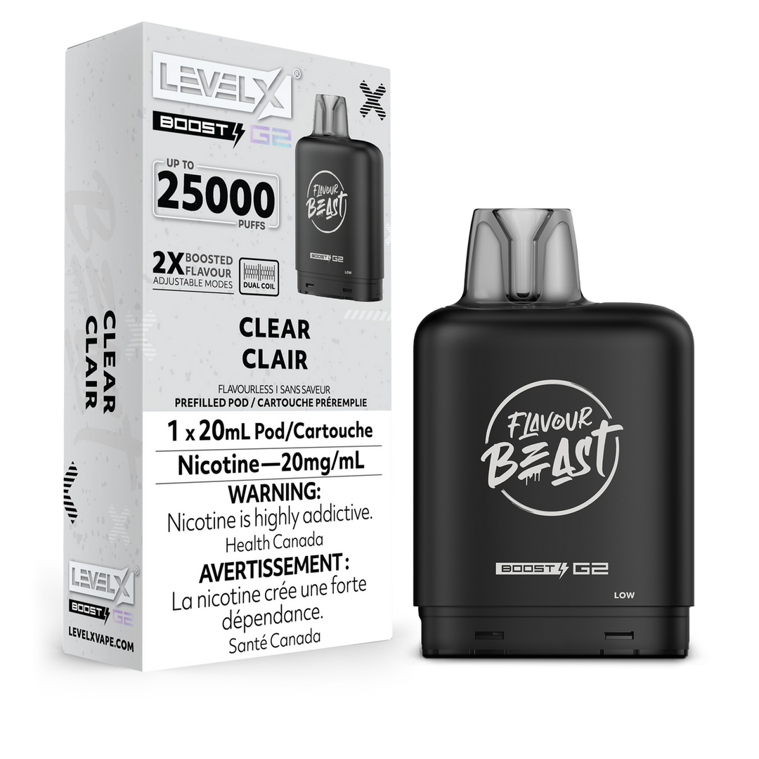 Flavour Beast Level X Flavourless POD Systems, Pre-Filled Pods