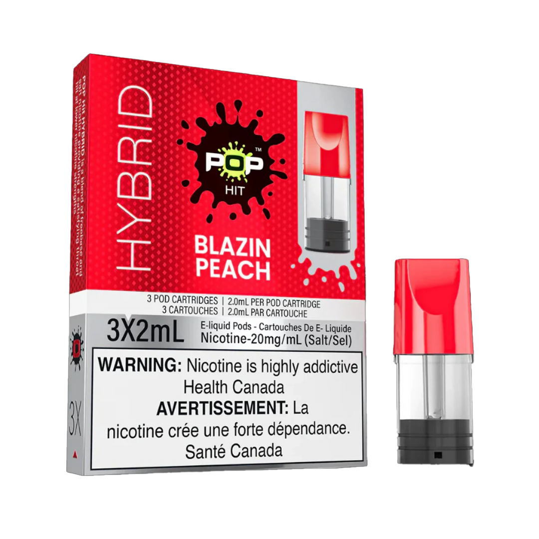 Pop Hit Hybrid Blazin Peach Pre-Filled Pods