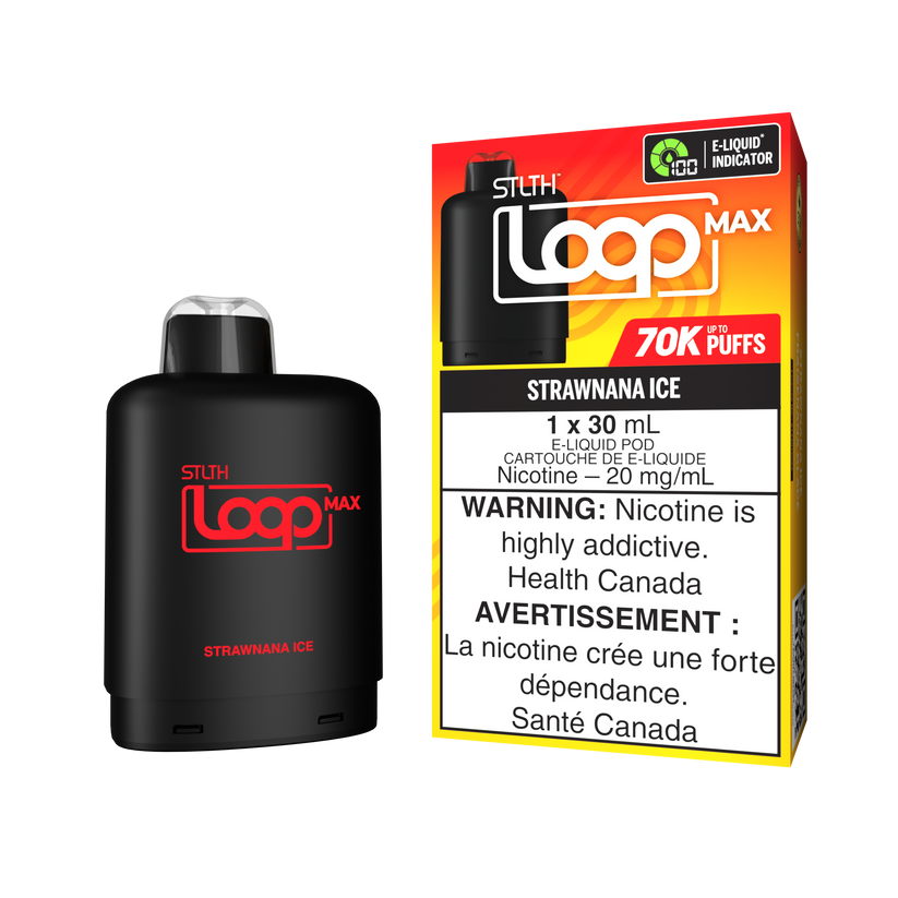 STLTH Loop Max 70k Strawnana POD Systems, Pre-Filled Pods