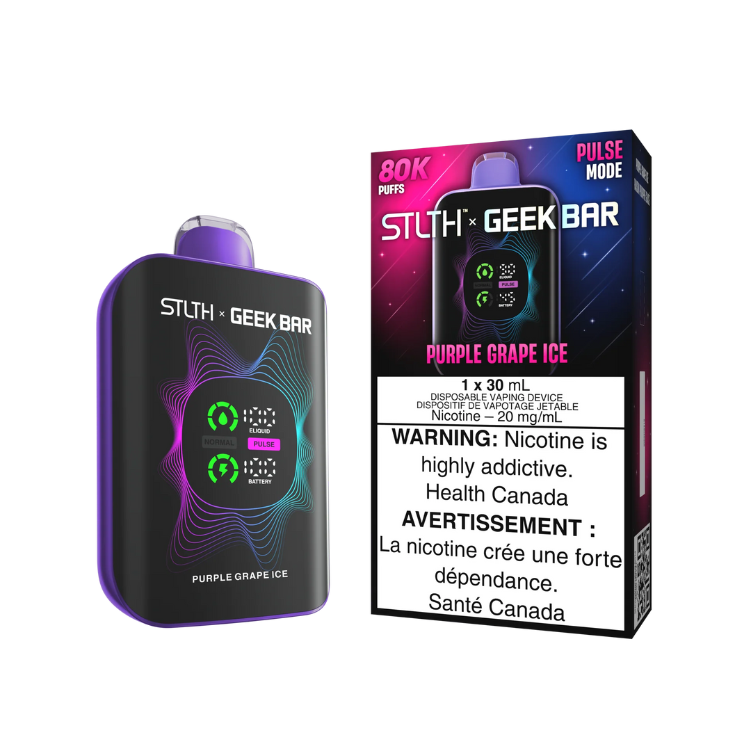 STLTH x Geek Bar 80K Disposable Purple Grape Ice