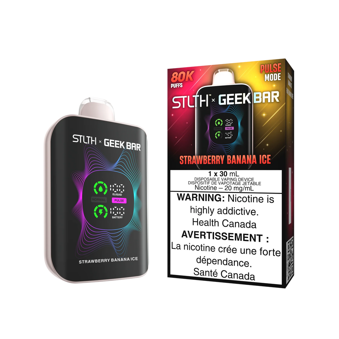 STLTH x Geek Bar 80K Disposable Strawberry Banana Ice