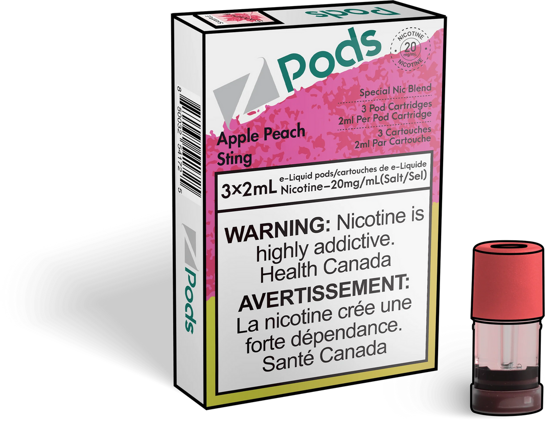 Zpods Apple Peach Sting Pre-Filled Pods
