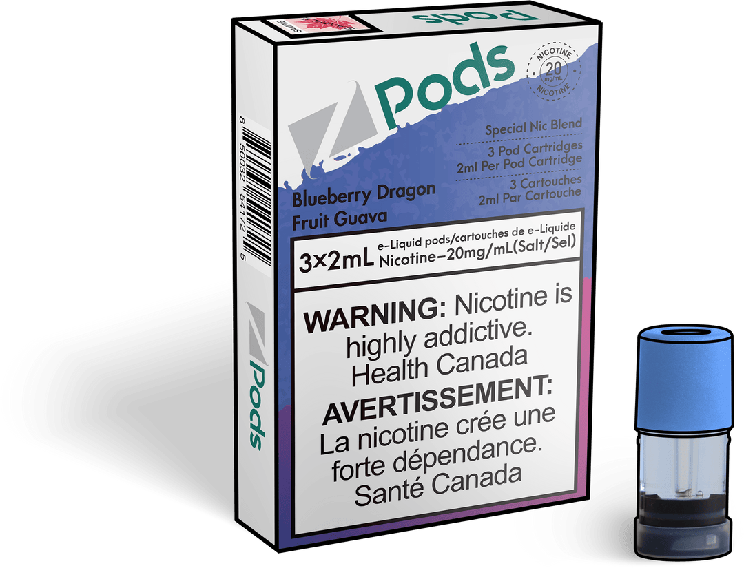Zpods Blueberry Dragon Fruit Guava Pre-Filled Pods