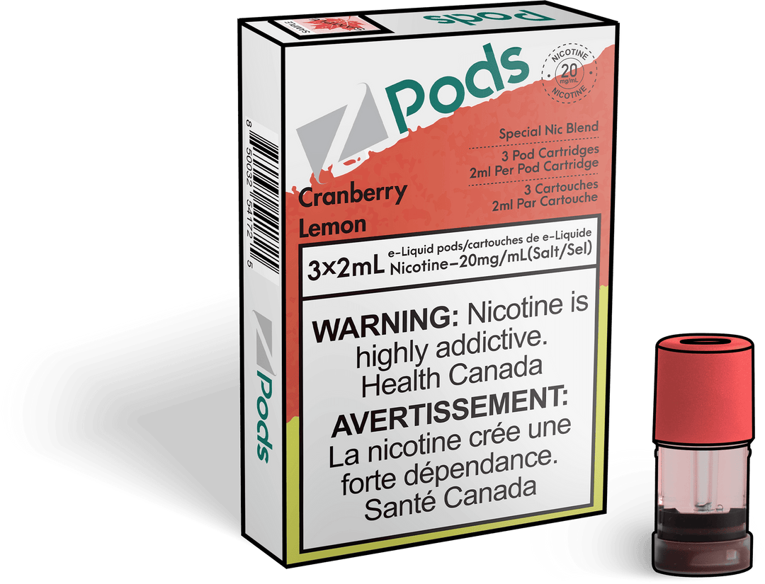 Zpods Cranberry Lemon Pre-Filled Pods