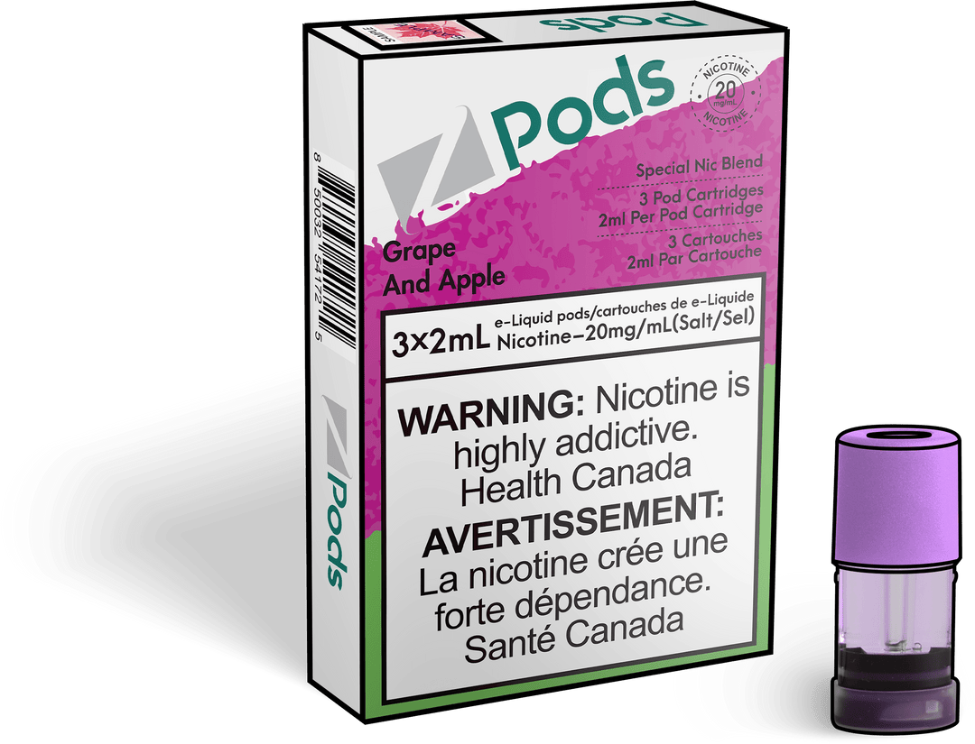 Zpods Grape and Apple Pre-Filled Pods