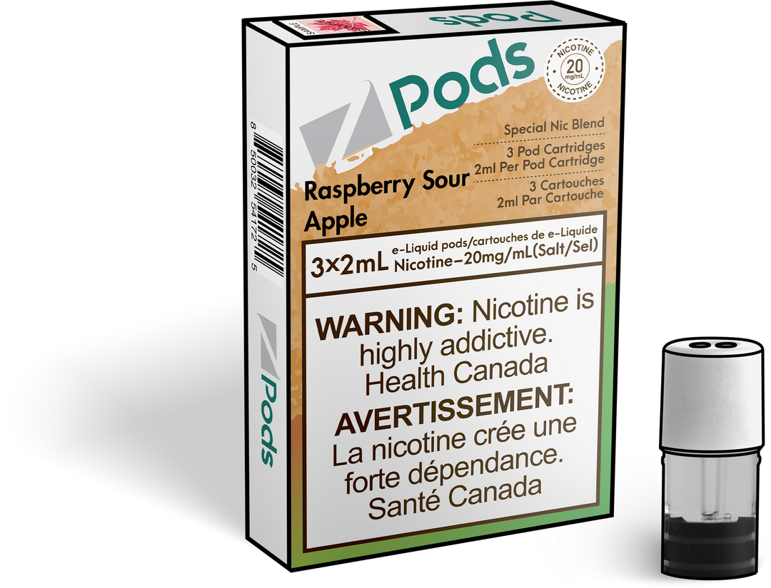 Zpods Raspberry Sour Apple Pre-Filled Pods