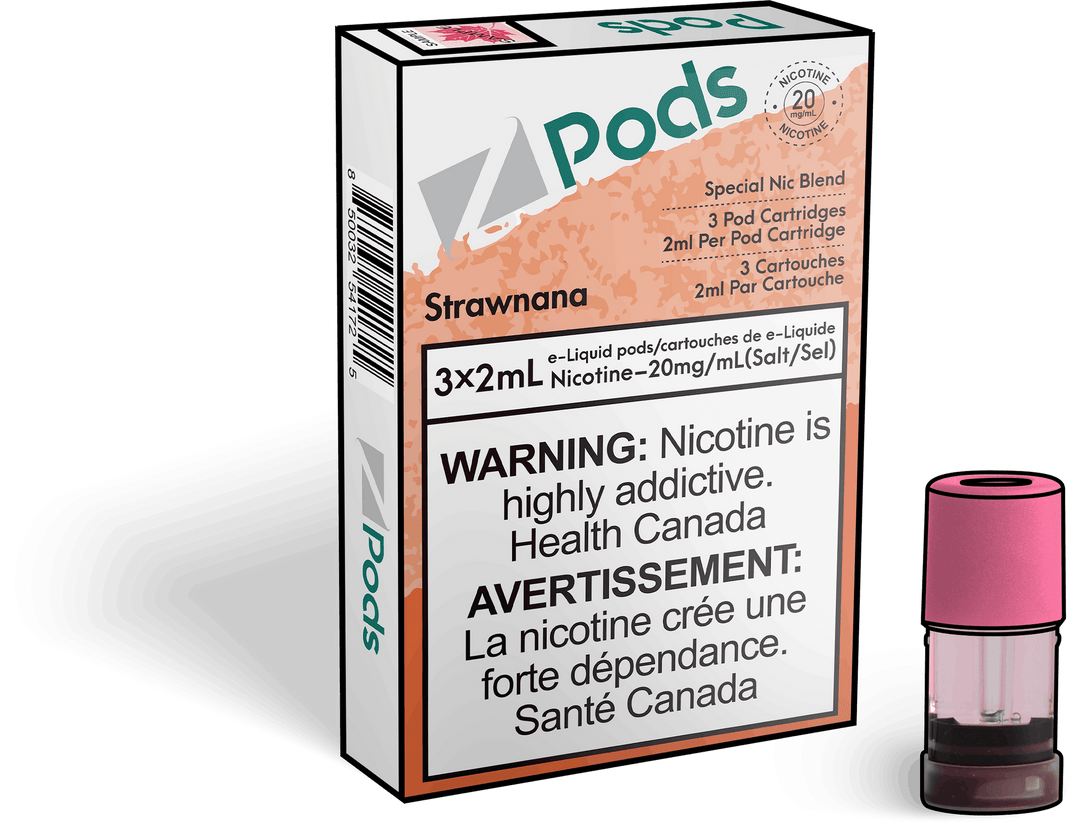 Zpods Strawnana Pre-Filled Pods