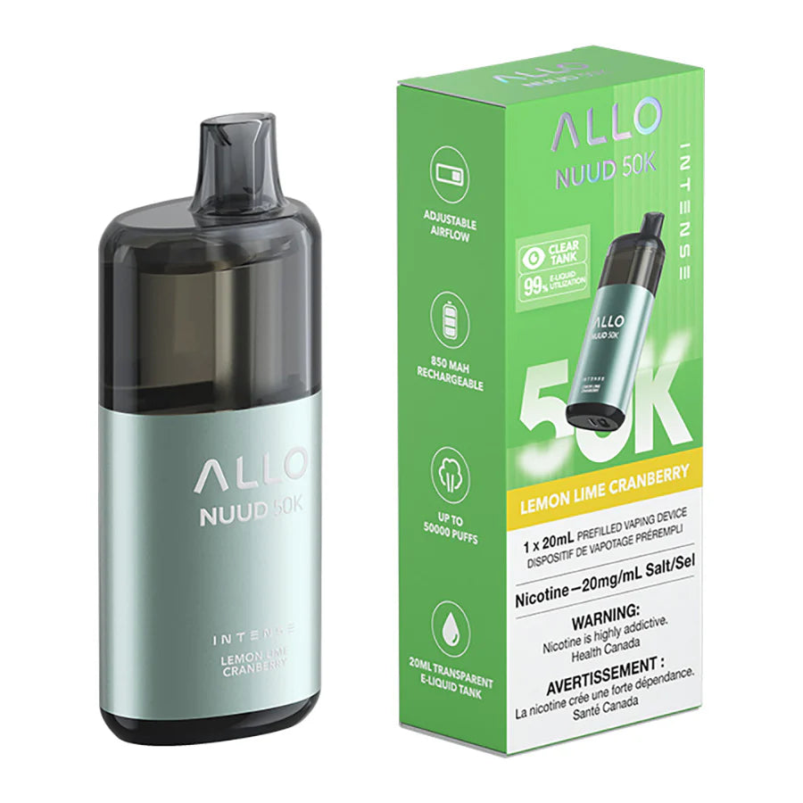 Allo Intense Nuud 50k Disposable Lemon Lime Cranberry