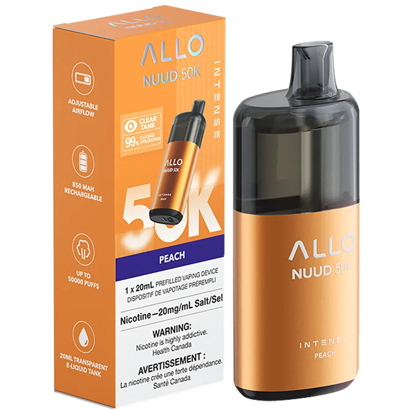 Allo Intense Nuud 50k Disposable Peach Mango Watermelon