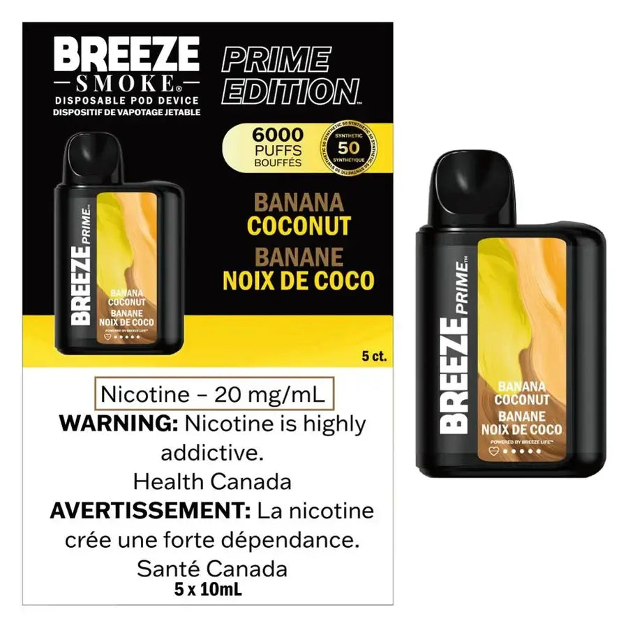 Breeze Prime S50 6K Disposable Banana Coconut