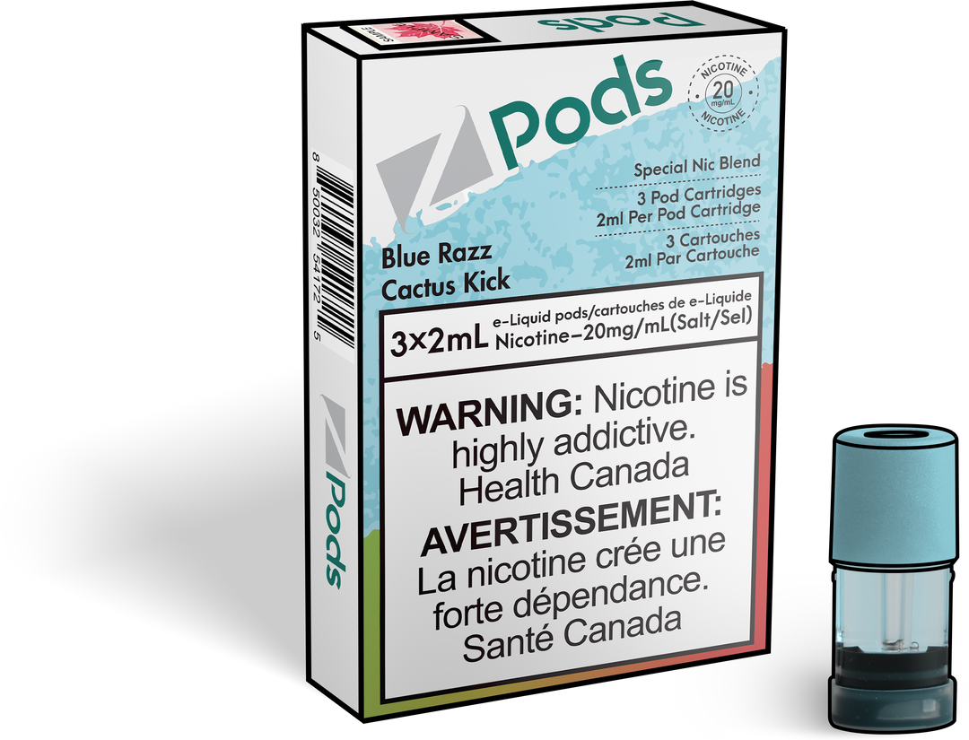 Zpods Blue Raspberry Cactus Juice Pre-Filled Pods