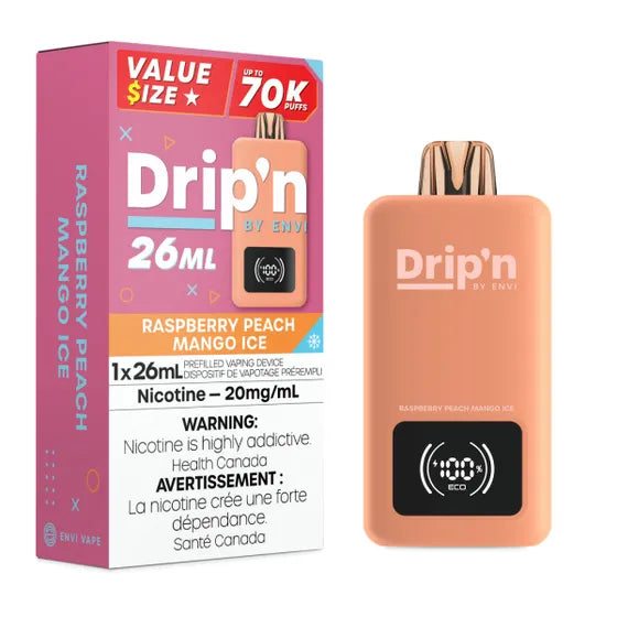 Drip'n Envi 70k Raspberry Peach Mango Ice