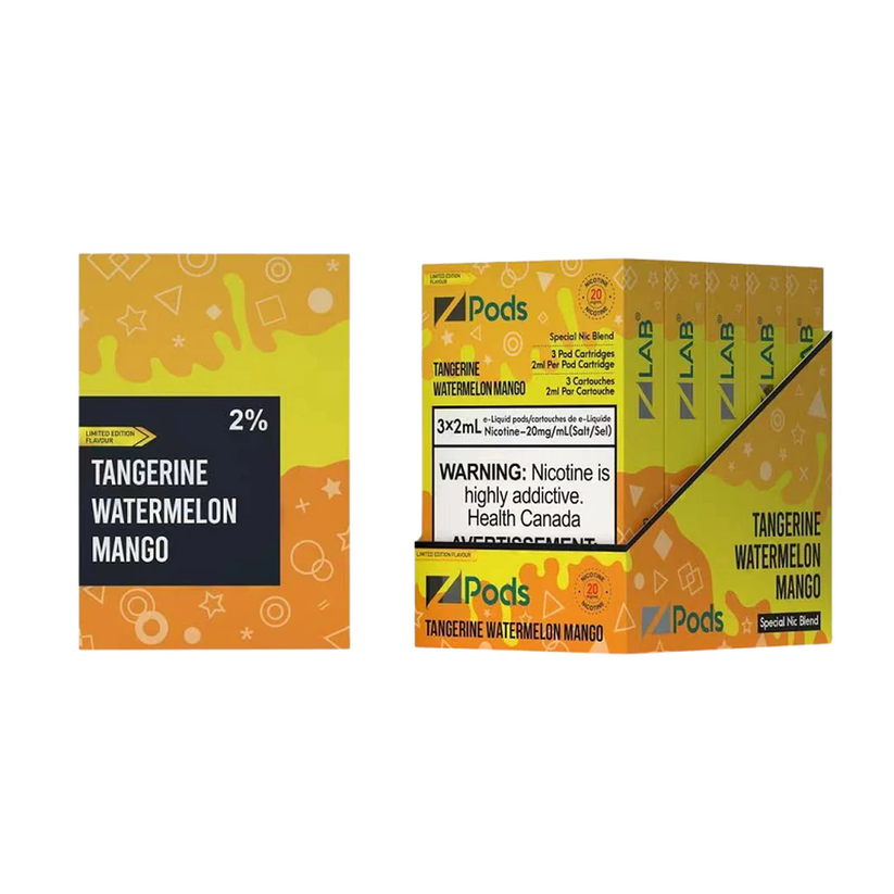 Zpods Tangerine Watermelon Mango Pre-Filled Pods