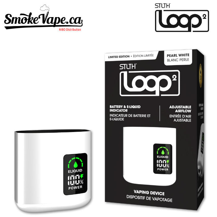 STLTH Loop 2 Pearl White POD Systems, Battery Component